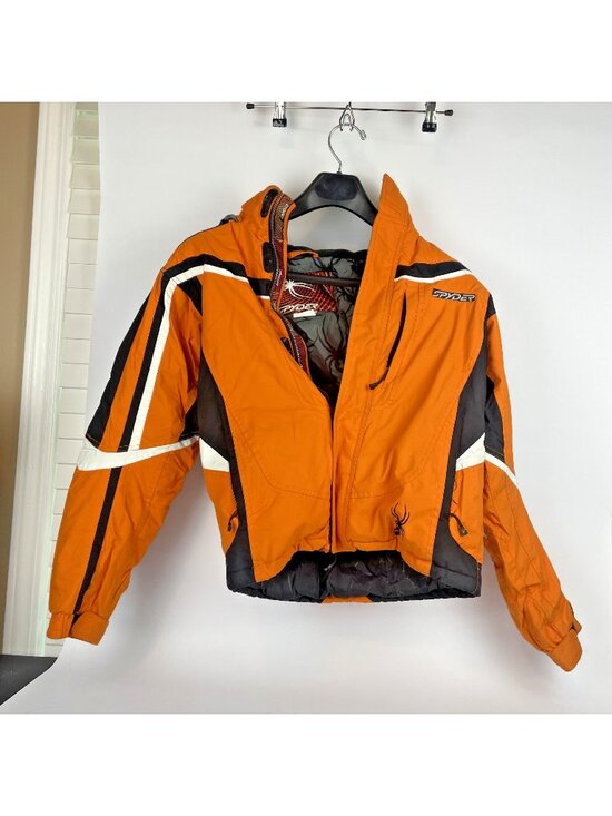 Spyder Other - Spyder Kids Ski Snow Jacket – Size 16, Orange/Black Performance Outerwear